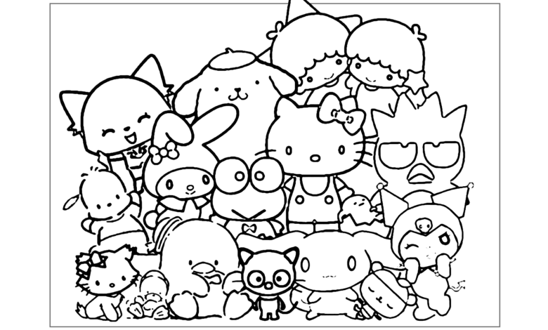 Printable:7qnyucbfek8= Hello Kitty Coloring Page