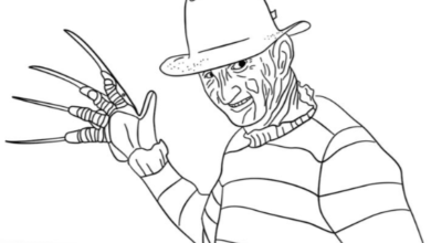 Outline:_Evkr61od0q= Freddy Krueger Drawing