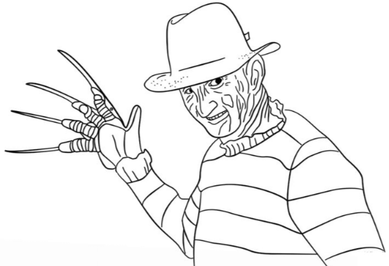 Outline:_Evkr61od0q= Freddy Krueger Drawing