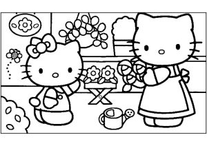 Printable:7qnyucbfek8= Hello Kitty Coloring Pages